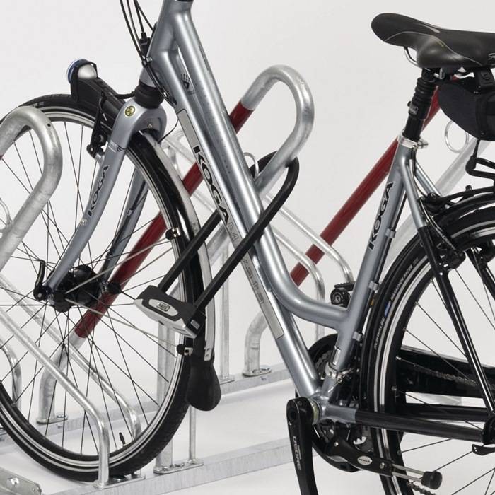 Fahrradständerreihenanlage 2504 1-s.90Grad verz.Anz.Radstände 4 z.Schr.WSM-2
