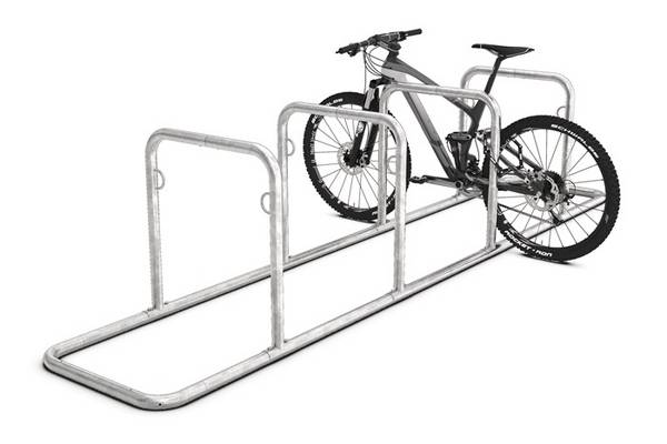 Fahrradanlehnparker GALAXY 35 H860xB750mm Stahl,verz.Rohr-D.48mm z.Schr.WSM