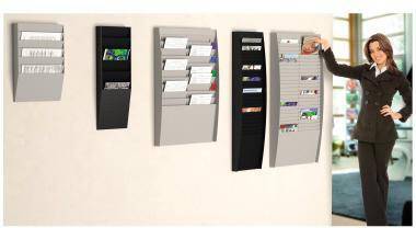 Paperflow Wand-Sortiertafel V 20F A4V2X10.01 DIN A4 schwarz-2