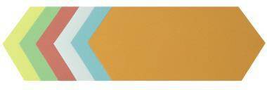 Moderationskarte Rhombus 9,5x20,5cm sort 250St - Artikel: 154227499-0