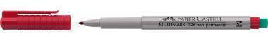 Faber-Castell Folienschreiber MULTIMARK 152621 1mm rot-0