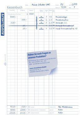 Avery Zweckform Kassenbuch 1756 DIN A4 40Blatt-2