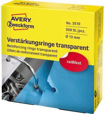 Avery Zweckform Lochverstärkungs- ring 3510 transparent 500 St./Pack.-0