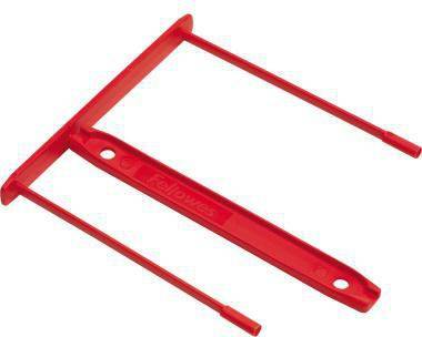 Bankers Box Abheftbügel 0089602 85mm Kunststoff rot 100 St./Pack.-0