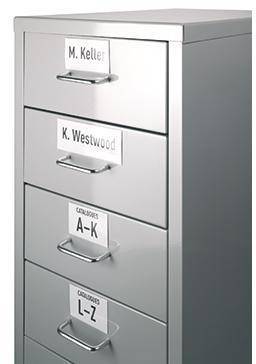 DURABLE Schilderrahmen SCHILDFIX 803019 20x3cm PVC tr 5 St./Pack.-2