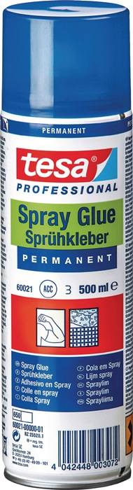 Sprühkleber permanent 60021 transp.500 ml Spraydose TESA-0