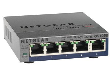NETGEAR GS105PE-10000S GS105PE-10000S Netzwerk Switch 5 Port PoE-Funktion-1