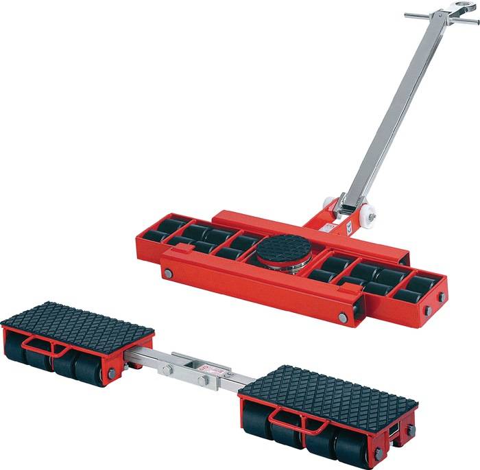 Transportfahrwerk-Set verstellb.u.lenkbar Trgf.24 t 16 Lastrollen-0