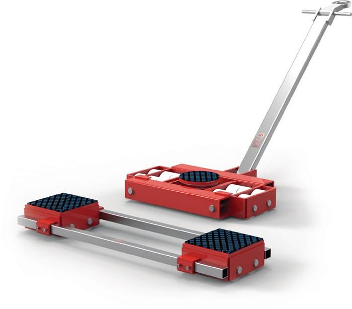 Transportfahrwerk-Set verstellb.u.lenkbar Trgf.60 t 12 Lastrollen-0