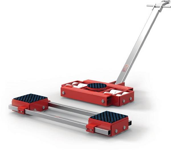 Transportfahrwerk-Set verstellb.u.lenkbar Trgf.60 t 12 Lastrollen