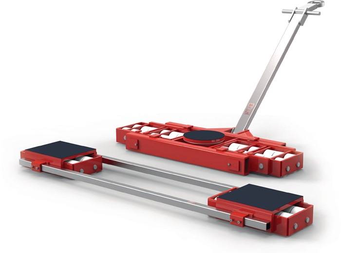 Transportfahrwerk-Set verstellb.u.lenkbar Trgf.120 t 24 Lastrollen-0
