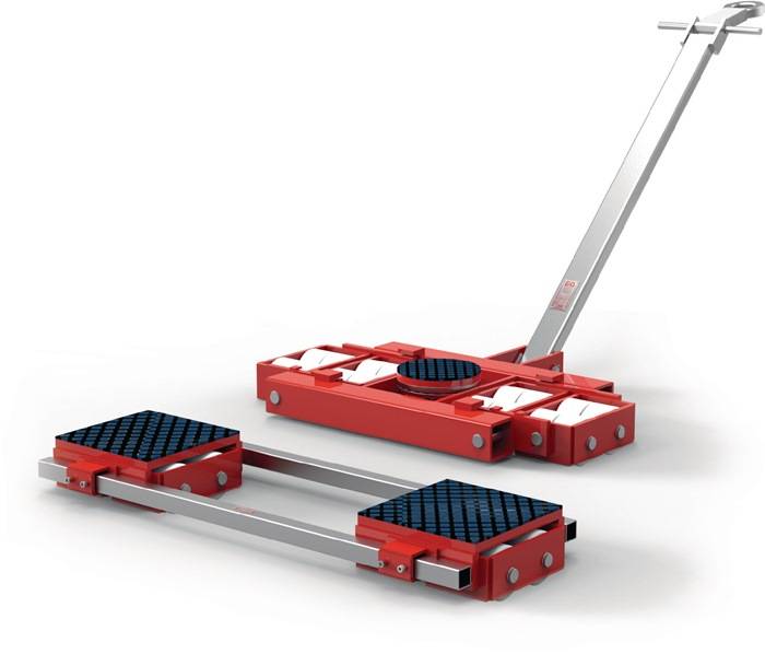 Transportfahrwerk-Set verstellb.u.lenkbar Trgf.80 t 16 Lastrollen-0
