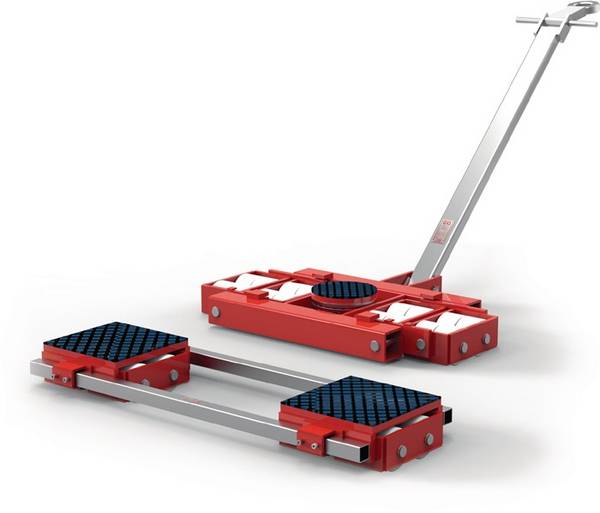 Transportfahrwerk-Set verstellb.u.lenkbar Trgf.80 t 16 Lastrollen