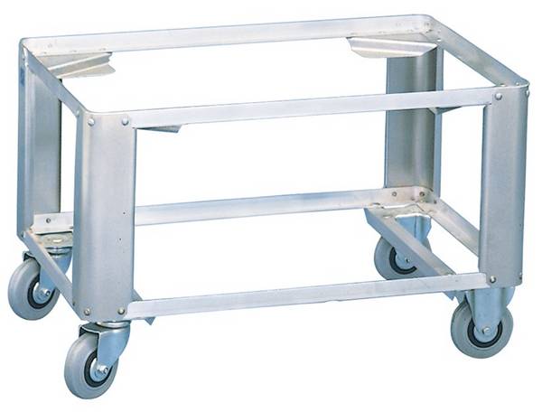 Fahrgestell f.Kastengr.760x580/800x600mm 2 Lenk-/2 Bockrollen VG niedrig