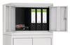 Aufsatzschrank H440xB600xT500mm lichtgrau/lichtgrau o.BD