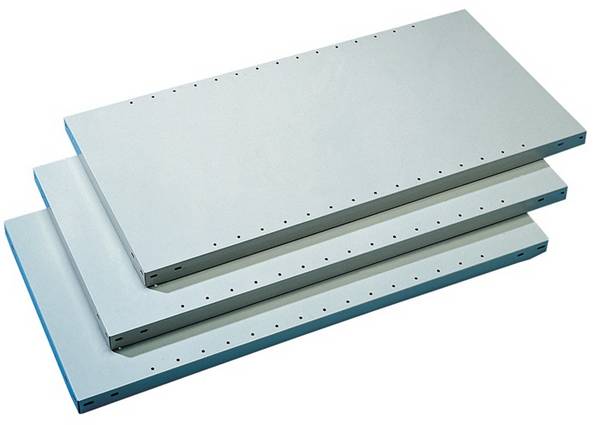 Fachboden B1000xT300mm Trgf.150kg Stahlbl.lichtgrau pulv.f.Steckregal