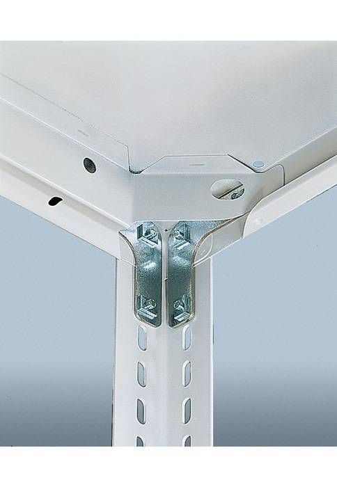 Montageset 8 Fixwinkel+25 Linsenkopfschrauben f.Schraubregale META-0
