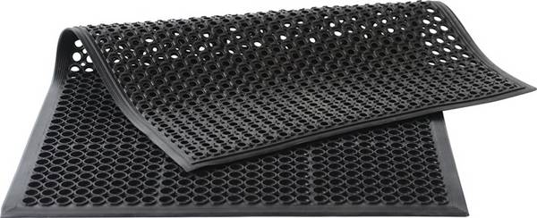 Arbeitsplatzbodenbelag YOGA GRIP BASIC Fertigmatte L1500xB900mm schwarz Naturkau