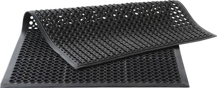 Arbeitsplatzbodenbelag YOGA GRIP BASIC Fertigmatte L1500xB900mm schwarz Naturkau-0