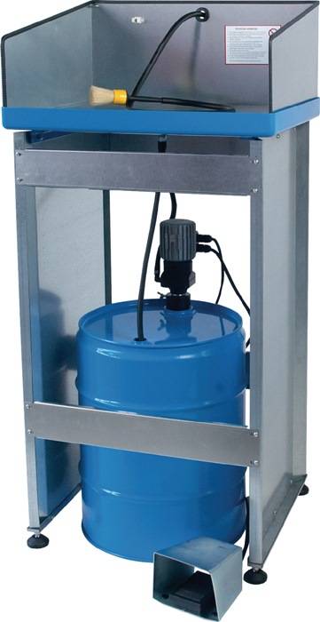 Kleinteilereiniger f.50-60l-Fass Stahlbl.verz.Standmodell RAPID-0