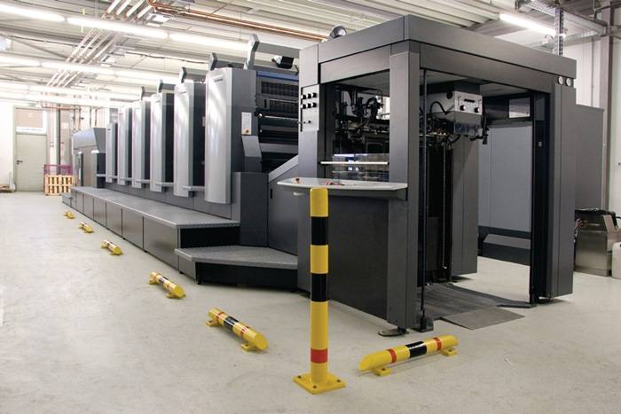 Rammschutzpoller Rohr-Ø159xH1000mm gelb z.Aufdübeln Polyurethan-2