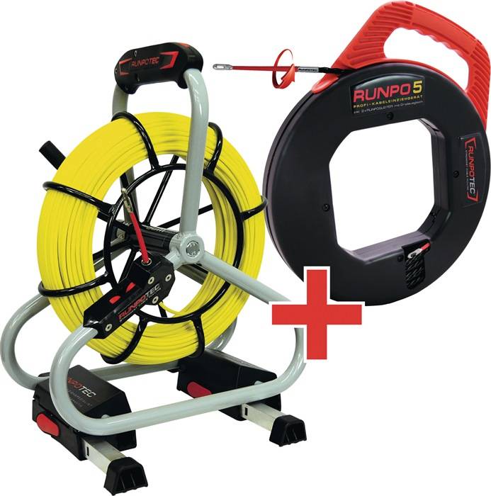 Runpotec Aktion Glasfaserstab inkl Runpo5 30m 11120 5,5 mm, 4,5 100 Kilogramm, 30 m
