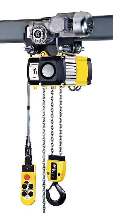 Elektrokettenzug CPVF Trgf.500kg Haupthub 4 m/min FEM Gr.1 Am m.Fahrwerk YALE-0