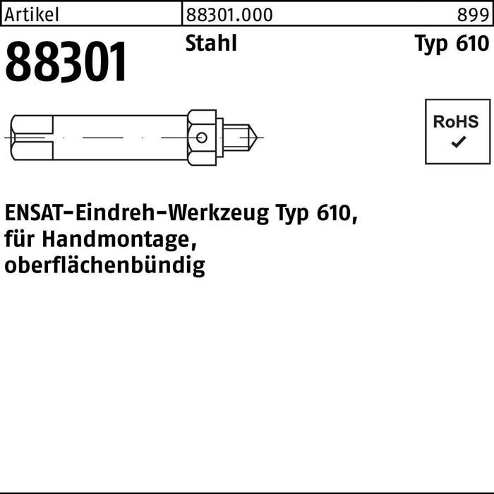 Eindrehwerkzeug R 88301 Typ 610 M3 Stahl 1 Stück ENSAT-0