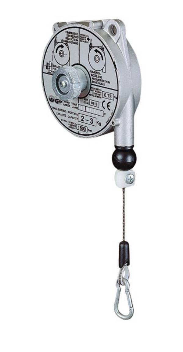 Federzug TCN 9313 Trgf.2-3kg Edelstahl-Drahtseil Seillänge 1,6m