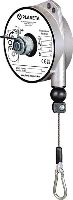 Federzug TCN 9312 Trgf.1-2kg Edelstahl-Drahtseil Seillänge 1,6m-0