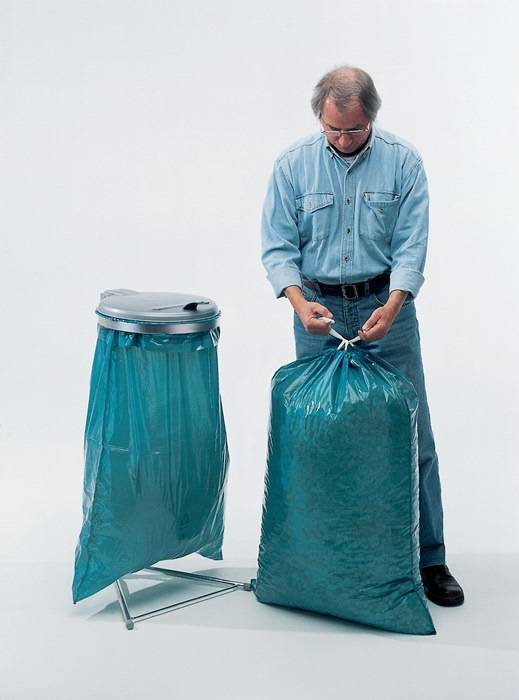 Kunststoffsack 120l LD-PE blau 45 µm B700xL1050mm 250St./Karton