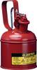 Justrite® Sicherheitsbehälter Typ I, Auslösegriff, rot, 1 Liter