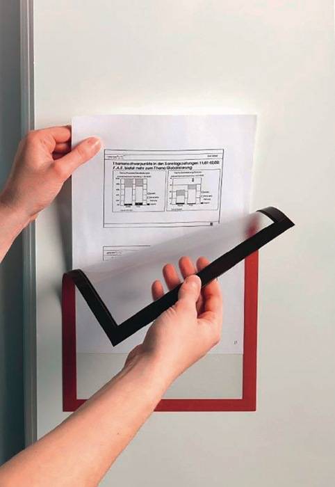 Magnetrahmen DIN A4 rot magnethaftend 5St./Btl.DURABLE-2