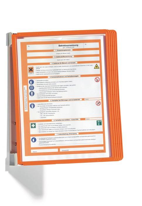 Durable 5551-09, Porträt, A4, Orange