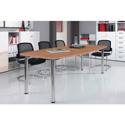 Konferenztisch B2200xT1030xH720-740 Nussbaumdekor HAMMERBACHER-0