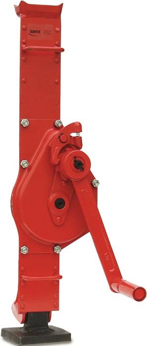 Stahlwinde Trgf.3t max.Hubhöhe355mm Bau-H.735mm feste Klaue SCHEFER MIETSTAPLER-0