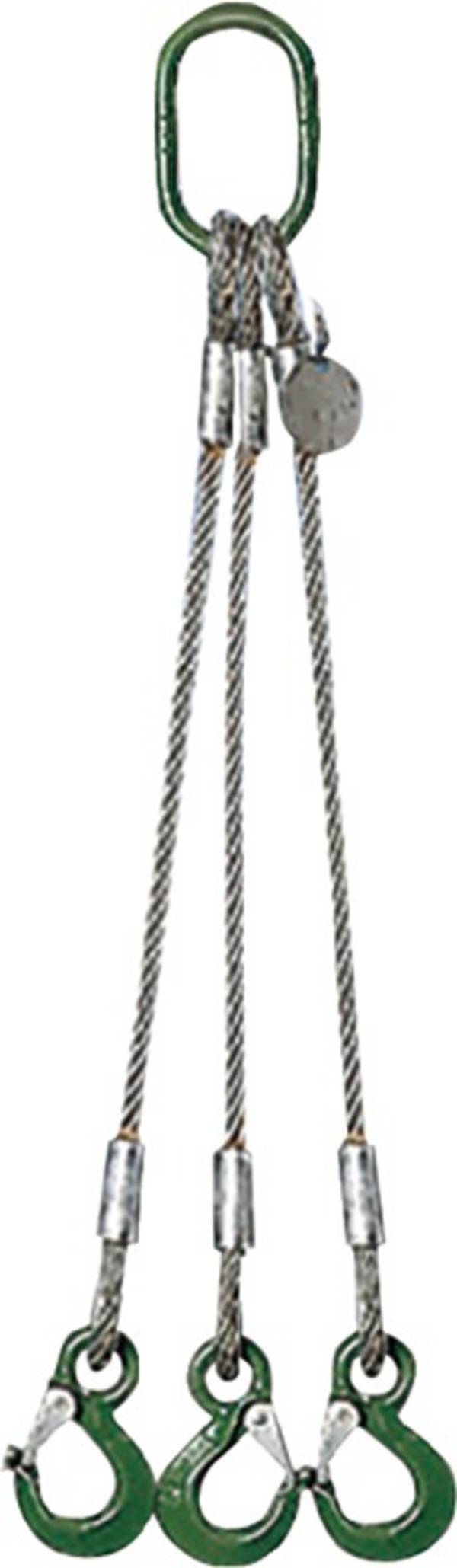 Drahtseilkrangeschirr 3-strängig m.Ovalr.u.3 Ösenh.L1000xD18mm Trgf.5200kg
