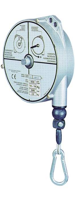Federzug TCN 9340 Trgf.10-14kg Edelstahl-Drahtseil Seillänge 2,5m-0