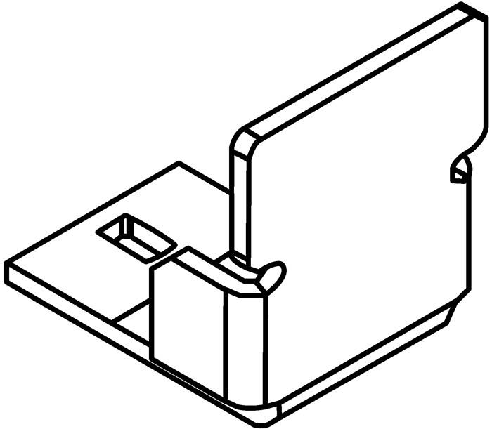 Anfahrschutz m.Anschlag verz.f.schwe.Rollenleiste BITO-0