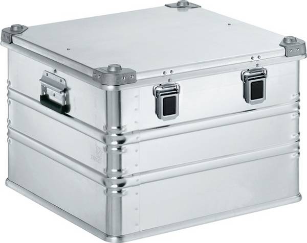 ZARGES Universalkiste K 470 - 115 l, Lagerbox, Alu Kiste - Breite 600 mm - Höhe 410 mm - Tiefe 600 mm - Aluminiumkiste