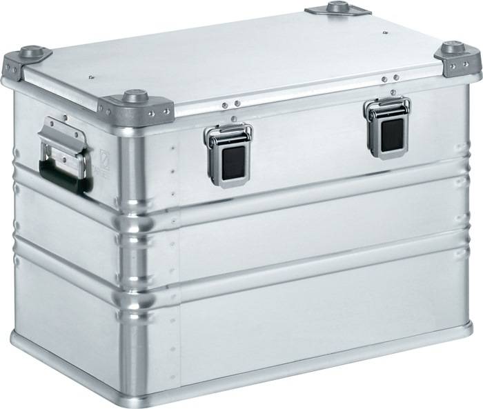 ZARGES Universalkiste K 470 - 73 l, Lagerbox, Alu Kiste - Höhe 410 mm - Breite 600 mm - Tiefe 400 mm - Aluminiumkiste-0