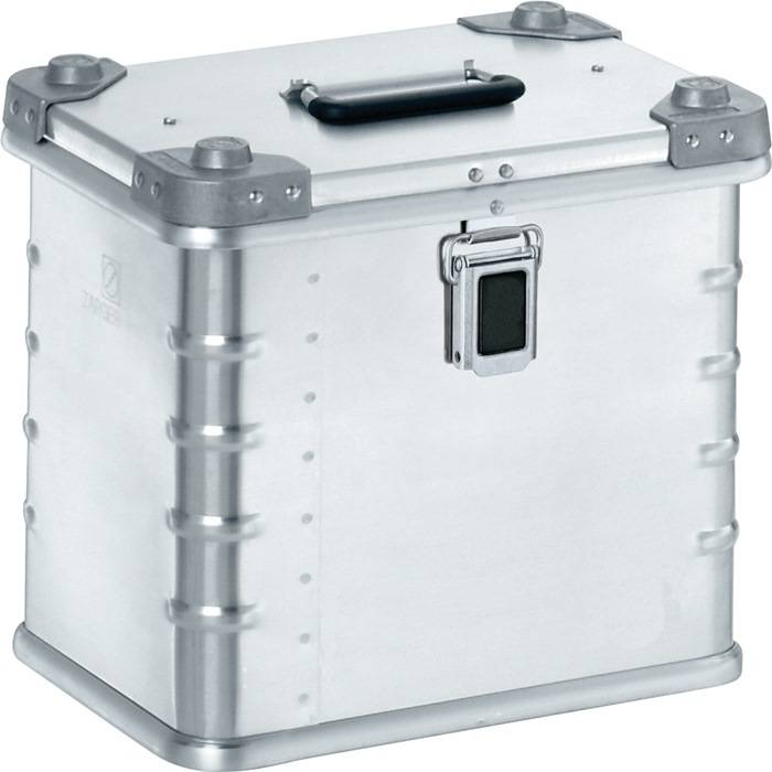 ZARGES Universalkiste K 470 - 27 l, Lagerbox, Alu Kiste - Höhe 340 mm - Breite 400 mm - Tiefe 300 mm - Aluminiumkiste-0