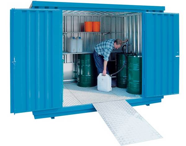Lagercontainer B3050xT2170xH2300mm mont.gem.GHS 1-4 verz.Auffangvol.1030l
