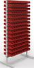 Ständerregal doppels.H2010xB1010xT600mm 270xMK 5 rot lichtgrau