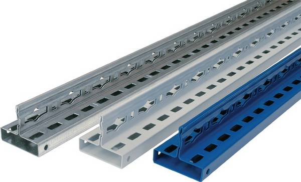 Regalprofil H.2500mm lichtgrau f.Steckregal SCHULTE