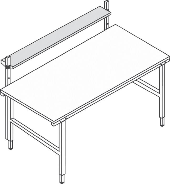 Ablagebord B1046xT400xH30mm Melaminharz beschichtete Holzplatte-0