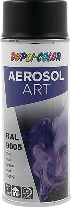 Buntlackspray AEROSOL Art tiefschwarz ma RAL 9005 400ml Spraydose-0