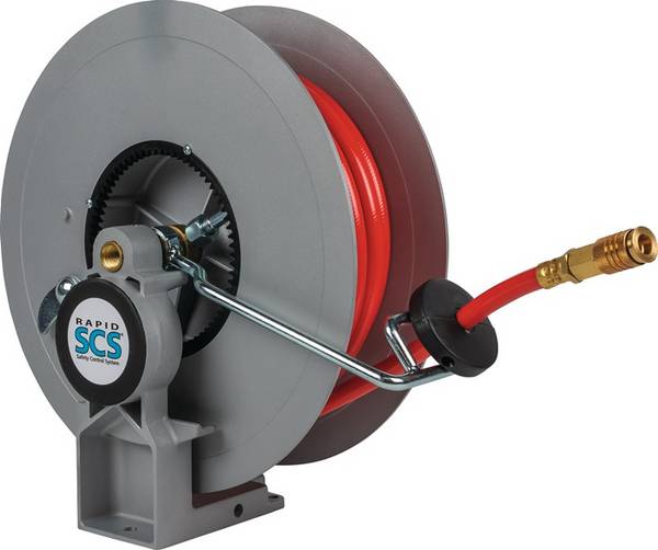 Schlauchaufroller f.Luft,Öl,Wasser L.20m Schlauchnennweite 10mm (3/8 Zoll) RAPID