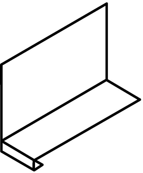 Aktenstütze z.Aufschieben H229xB101xT290mm f.Rollladenschrank 800,1000,1200mm