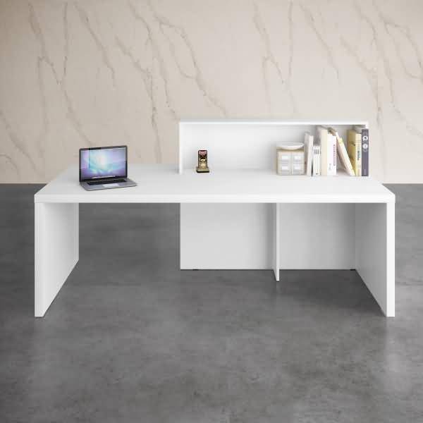 Kompakt-Theke Verona Glasfront BxTxH 220x100x112cm weiß-1